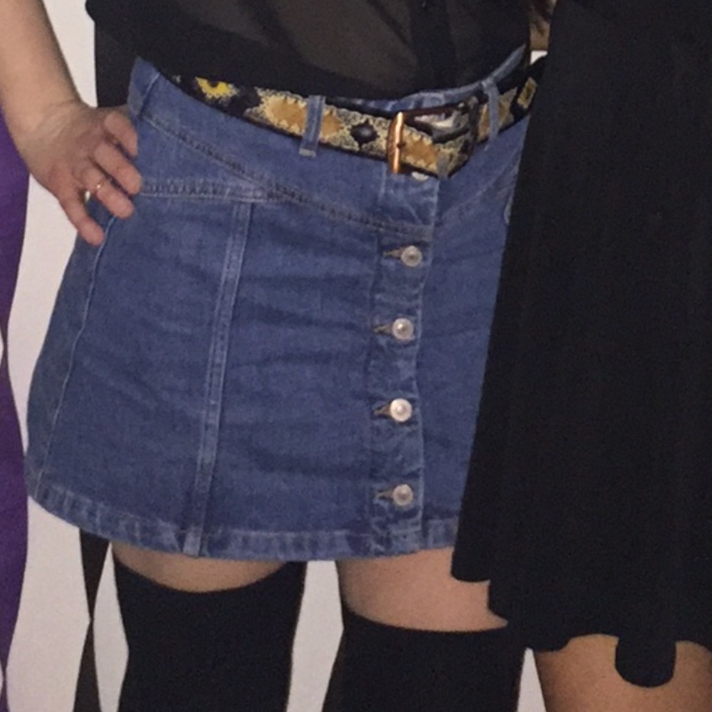 TOPSHOP Denim Skirt